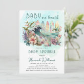 ベビーオンボードトロピカルサーフフローラベビー散布 招待状 (スタンド正面)