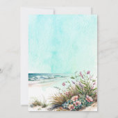 ベビーオンボードトロピカルサーフフローラベビー散布 招待状 (裏面)