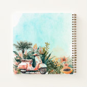 ベビーオンボードトロピカルサーフベビーシャワーゲストブック ノートブック (裏面)