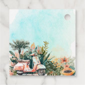 ベビーオンボードトロピカルサーフベビーシャワー フェイバータグ (裏面)