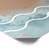 ベビーオンボードニュートラルサーフベビーシャワーウェルカム ポスター (角)