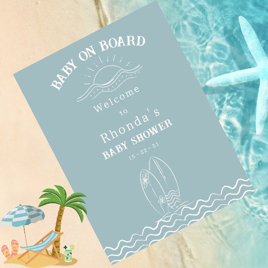 ベビーオンボードニュートラルベビーシャワーウェルカム フォトプリント