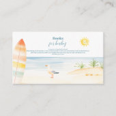 ベビーオンボードビーチサーフブックベビー エンクロージャーカード (正面)