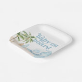 ベビーオンボードビーチサーフベビーシャワー ペーパープレート (傾斜あり)