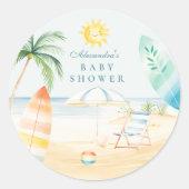 ベビーオンボードビーチサーフベビーシャワー ラウンドシール (正面)