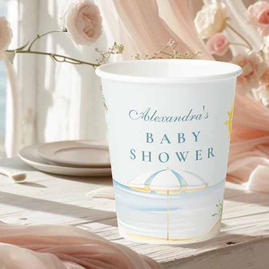 ベビーオンボードビーチサーフベビーシャワー 紙コップ