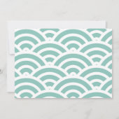 ベビーオンボードビーチサーフボーイベビーシャワー 招待状 (裏面)