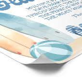 ベビーオンボードビーチベビーシャワーおしゃぶり狩りゲーム ポスター (角)