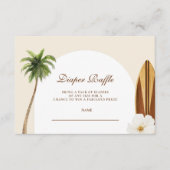 ベビーオンボードビーチベビーシャワーおむつラッフル エンクロージャーカード (正面)