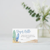 ベビーオンボードビーチベビーシャワーおむつラッフル エンクロージャーカード (スタンド正面)