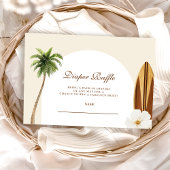 ベビーオンボードビーチベビーシャワーおむつラッフル エンクロージャーカード