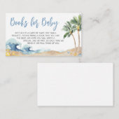 ベビーオンボードビーチベビーシャワーブックベビー エンクロージャーカード (正面/裏面)