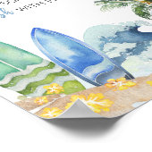 ベビーオンボードビーチベビーシャワーモマオサバー ポスター (角)