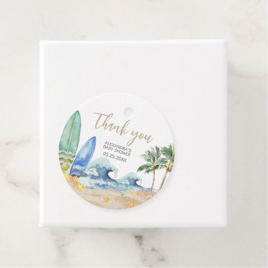 ベビーオンボードビーチベビーシャワーラウンド フェイバータグ (インサイチュ)