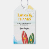 ベビーオンボードビーチベビーシャワー感謝していユー ギフトタグ (正面)