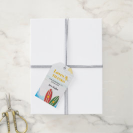 ベビーオンボードビーチベビーシャワー感謝していユー ギフトタグ