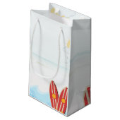 ベビーオンボードビーチベビーシャワー感謝していユー スモールペーパーバッグ (裏面アングル)