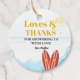 ベビーオンボードビーチベビーシャワー感謝していユー フェイバータグ