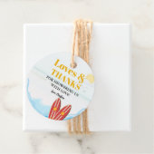 ベビーオンボードビーチベビーシャワー感謝していユー フェイバータグ (インサイチュ)