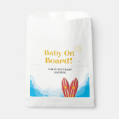 ベビーオンボードビーチベビーシャワー感謝していユー フェイバーバッグ (正面)