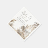 ベビーオンボードビーチベビーシャワー スタンダードカクテルナプキン (角)