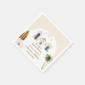 ベビーオンボードビーチベビーシャワー スタンダードカクテルナプキン (角)