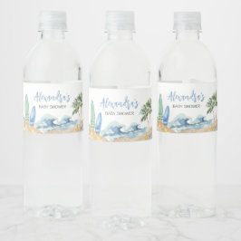ベビーオンボードビーチベビーシャワー ペットボトルラベル