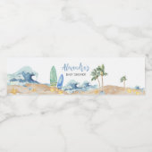 ベビーオンボードビーチベビーシャワー ペットボトルラベル (シングルラベル)