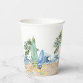 ベビーオンボードビーチベビーシャワー 紙コップ (裏面)