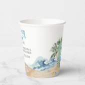 ベビーオンボードビーチベビーシャワー 紙コップ (左)