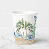 ベビーオンボードビーチベビーシャワー 紙コップ (右)