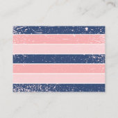 ベビーオンボードピンクの赤ちゃん女の子シャワーおむつラッフル エンクロージャーカード (裏面)