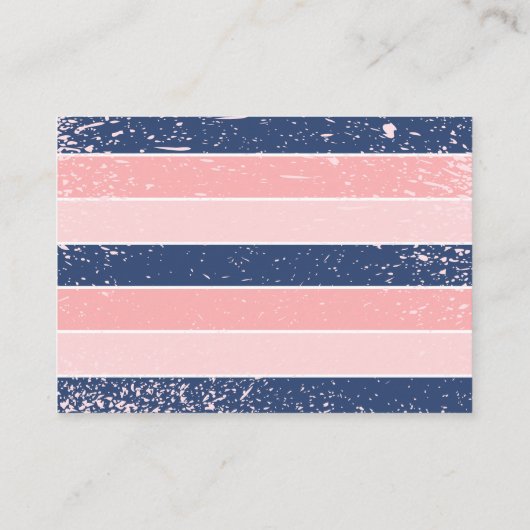 ベビーオンボードピンクの赤ちゃん女の子シャワーおむつラッフル エンクロージャーカード (裏面)