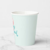 ベビーオンボードピンクサーフビーチベビーシャワー 紙コップ (左)