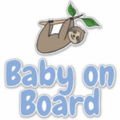 ベビーオンボードブルーカワイスロース シール (正面)