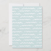 ベビーオンボードブルーサーフボードベビーシャワー サンキューカード (裏面)