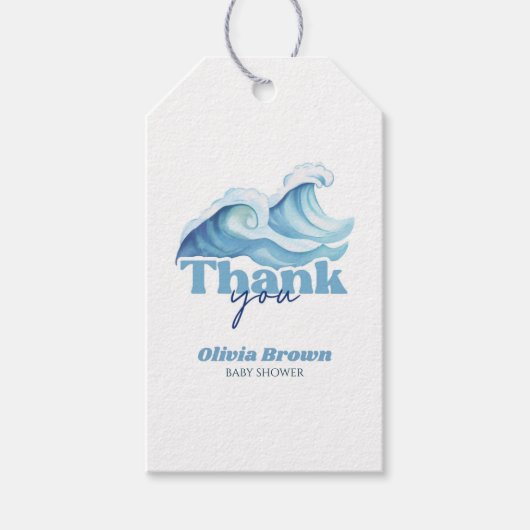 ベビーオンボードベビーシャワーありがとう ギフトタグ (正面)