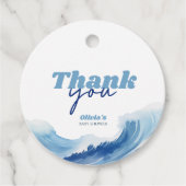 ベビーオンボードベビーシャワーありがとう フェイバータグ (正面)