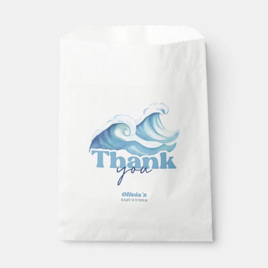 ベビーオンボードベビーシャワーありがとう フェイバーバッグ (正面)