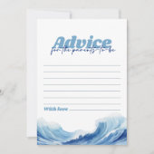ベビーオンボードベビーシャワーアドバイスカード 招待状 (正面)