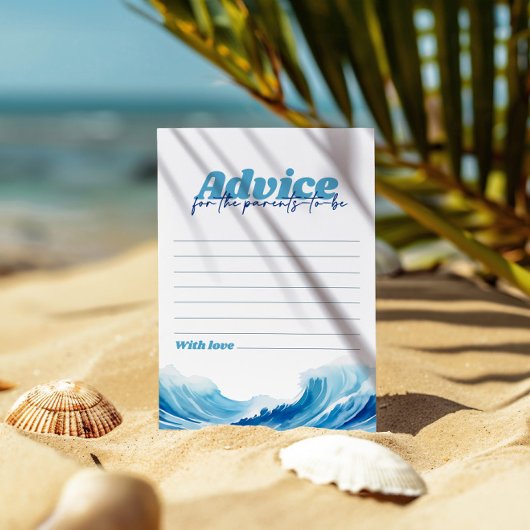 ベビーオンボードベビーシャワーアドバイスカード 招待状