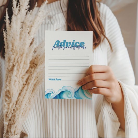 ベビーオンボードベビーシャワーアドバイスカード 招待状