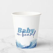 ベビーオンボードベビーシャワーカップ、サーフベビーシャワー 紙コップ (正面)