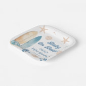 ベビーオンボードベビーシャワーサーフビーチ ペーパープレート (傾斜あり)