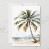 ベビーオンボードベビーシャワーサーフビーチ 招待状 (裏面)