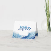 ベビーオンボードベビーシャワーサーフベビー サンキューカード (正面)