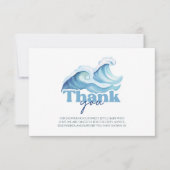 ベビーオンボードベビーシャワーサーフベビー サンキューカード (正面)