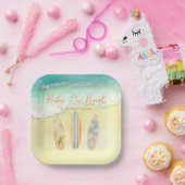 ベビーオンボードベビーシャワープレート ペーパープレート (パーティー)