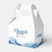 ベビーオンボードベビーシャワーボックス、サーフベビーシャワー フェイバーボックス (裏面サイド)