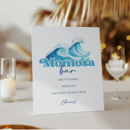 ベビーオンボードベビーシャワーモモモザバー 台座サイン